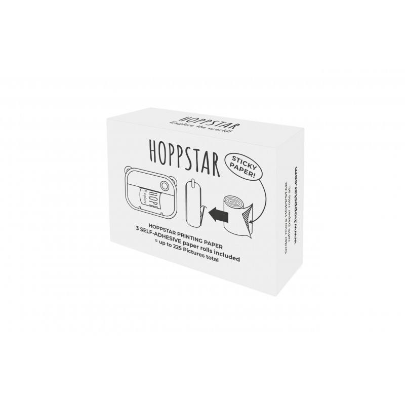 Hoppstar Συσκευασία Με 3 Ρολά Θερμικού Χαρτιού Λευκό