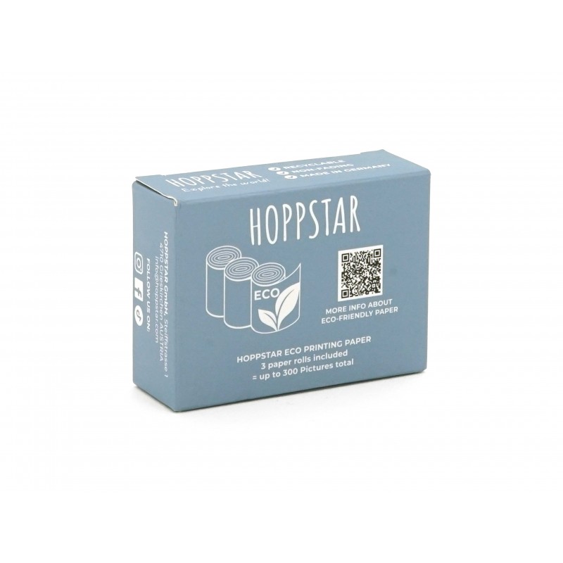 Hoppstar ECO Συσκευασία Με 3 Ρολά Θερμικού Χαρτιού Γαλάζιο