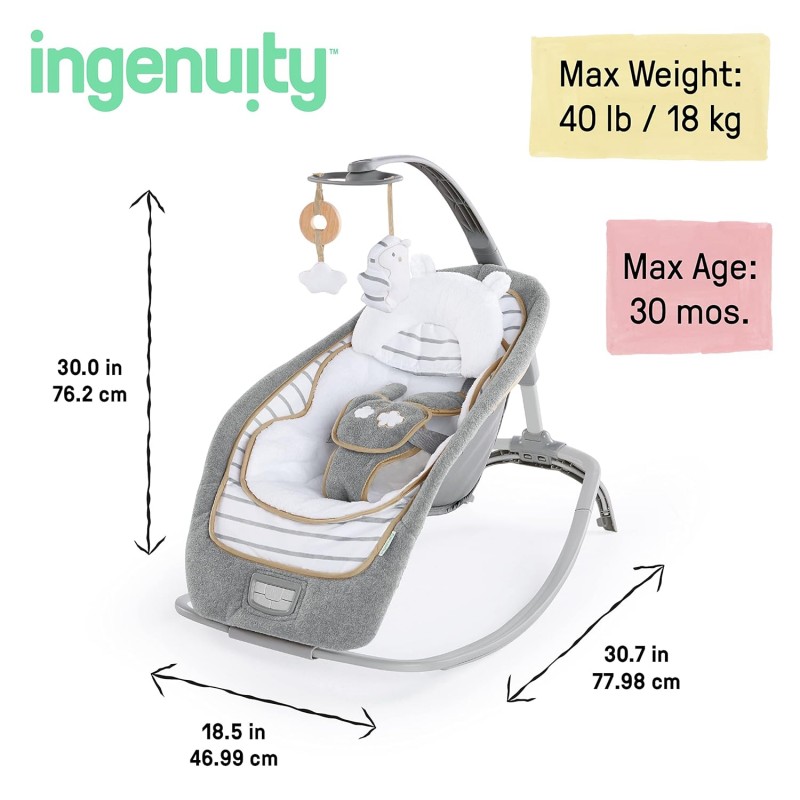 Ingenuity Rocking Seat Ρηλάξ Bella Teddy