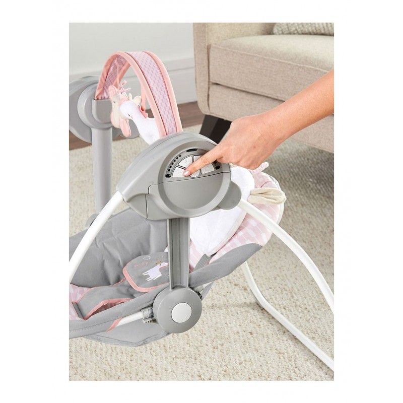 Ingenuity Comfort 2 Go Portable Swing Ρηλάξ Flora the Unicorn