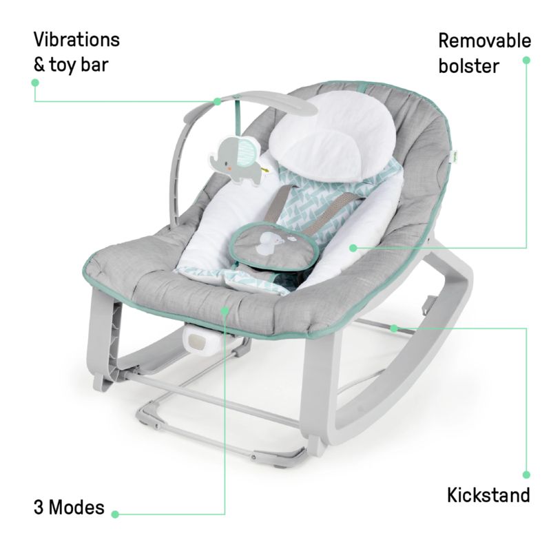 Keep Cozy 3-in-1 Grow with Me Bounce & Rock Seat - Weaver