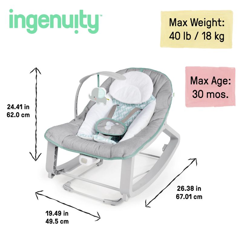 Keep Cozy 3-in-1 Grow with Me Bounce & Rock Seat - Weaver