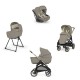 Inglesina Aptica Element Quattro Σύστημα Μεταφοράς Με Κάθισμα Αυτοκινήτου Darwin Recline Honey Beige