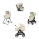 Inglesina Aptica Element Quattro Σύστημα Μεταφοράς Με Κάθισμα Αυτοκινήτου Darwin Recline Pure Ecru