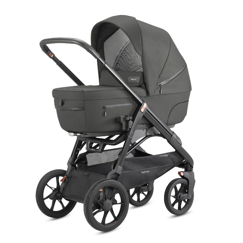 Inglesina Aptica XT Quatro Σύστημα Μεταφοράς Charcoal Grey με Darwin Horizon Grey