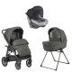 Inglesina Aptica XT Quatro Σύστημα Μεταφοράς Charcoal Grey με Darwin Horizon Grey