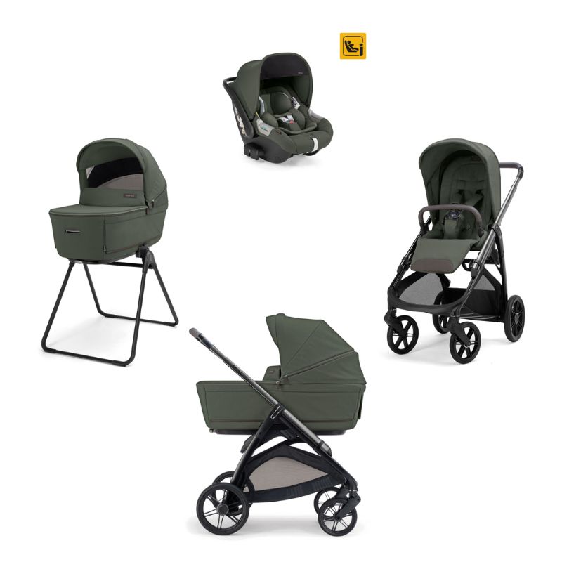 Inglesina Aptica Σύστημα Μεταφοράς Quattro Με Κάθισμα Αυτοκινήτου Darwin Ivy Green / Litio Black