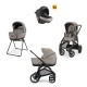 Inglesina Aptica XT Σύστημα Μεταφοράς Quattro Με Κάθισμα Αυτοκινήτου Darwin Tundra Beige / Total Black