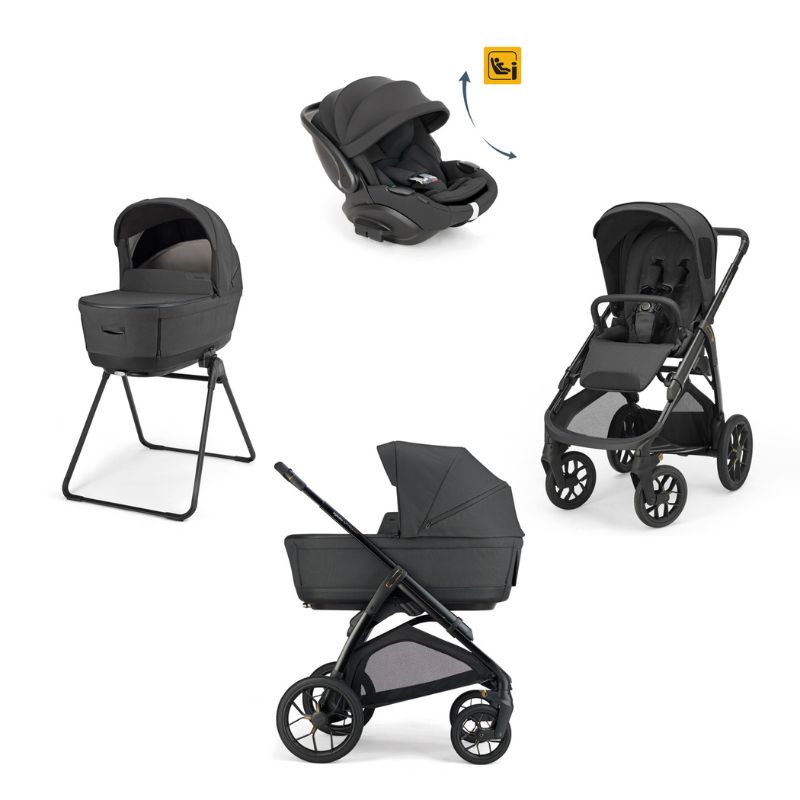 Inglesina Aptica XT Σύστημα Μεταφοράς Quattro Με Κάθισμα Αυτοκινήτου Darwin Recline Evo Magnet Grey / Total Black