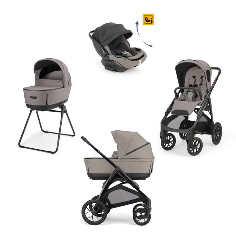 Inglesina Aptica XT Σύστημα Μεταφοράς Quattro Με Κάθισμα Αυτοκινήτου Darwin Recline Evo Tundra Beige / Total Black