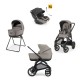 Inglesina Aptica XT Σύστημα Μεταφοράς Quattro Με Κάθισμα Αυτοκινήτου Darwin Recline Evo Tundra Beige / Total Black