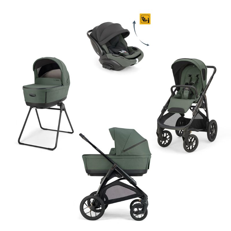 Inglesina Aptica XT Σύστημα Μεταφοράς Quattro Με Κάθισμα Αυτοκινήτου Darwin Recline Evo Taiga Green / Total Black
