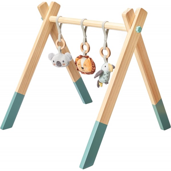 Nuby Animal adventure ξύλινο γυμναστήριο δραστηριοτήτων – 0m+