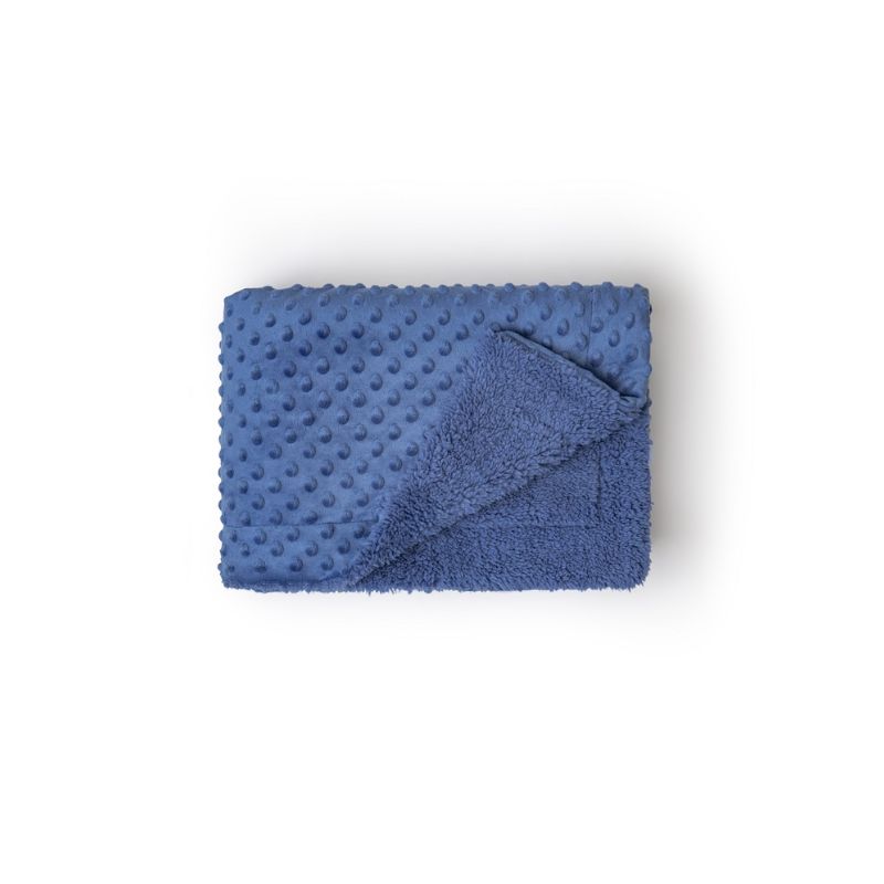 Interbaby Κουβέρτα Αγκαλιάς Manta Mod Με Μικροΐνες 80*110cm Navy Blue