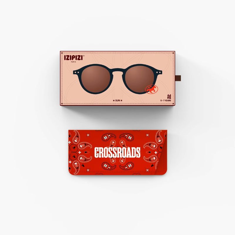Izipizi Kids Sun Crossroads Γυαλιά Ηλίου #d 5-7 Ετών Black Road