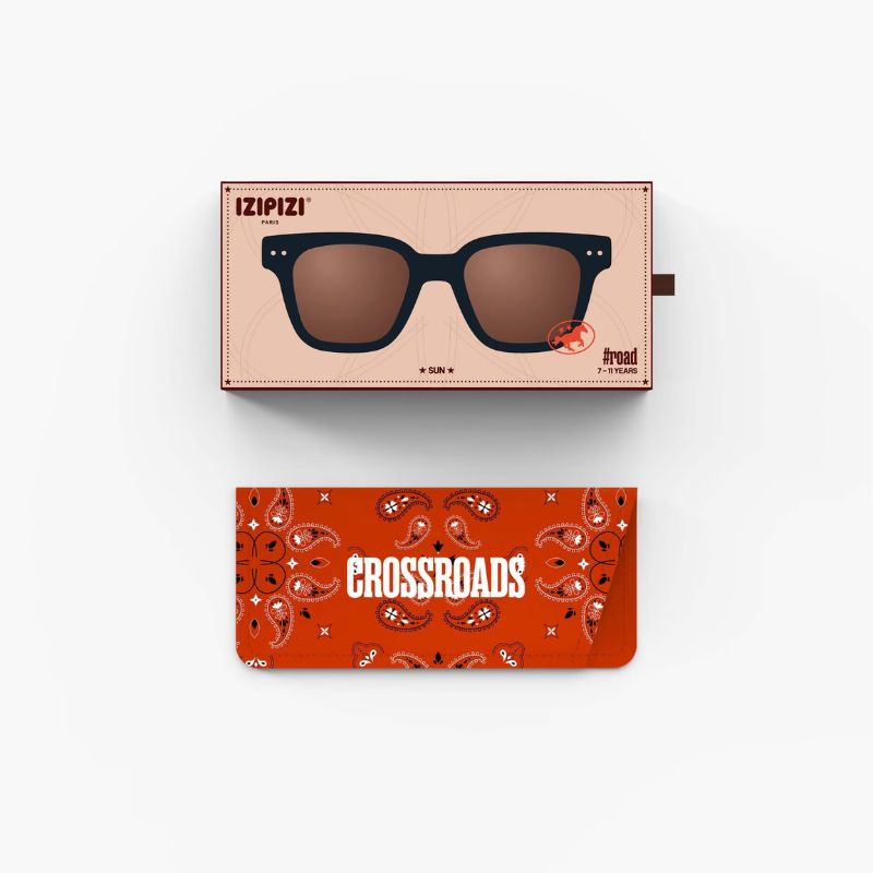 Izipizi Junior Sun Crossroads Γυαλιά Ηλίου #road 7-11 Ετών Black Road