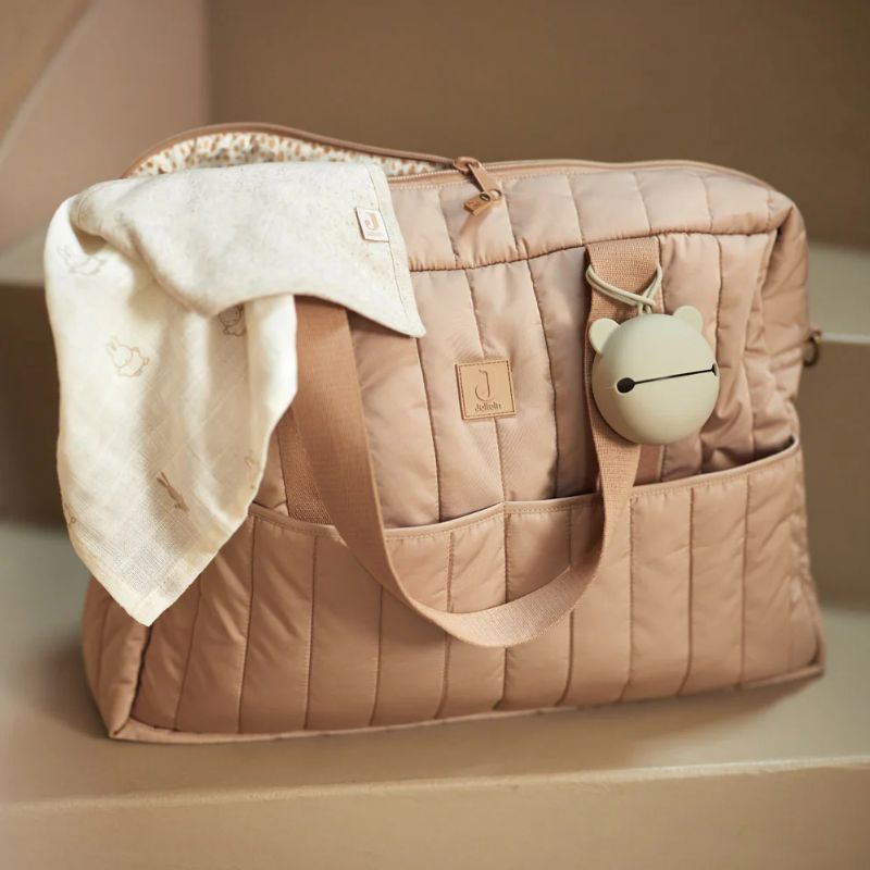 Jollein Puffed Moos Changing Bag Τσάντα Με Αλλαξιέρα Biscuit