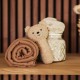 Jollein Βρεφική Κουδουνίστρα 20cm Teddy Bear Naturel