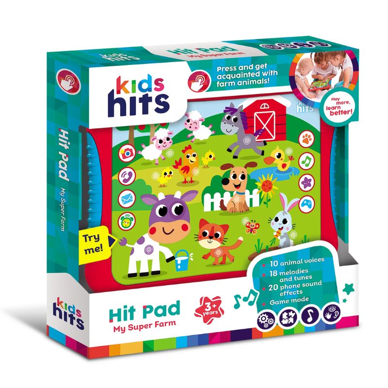 Kids Hits Hit Pad Εκπαιδευτικό Τάμπλετ Για 3+ Ετών My Super Farm