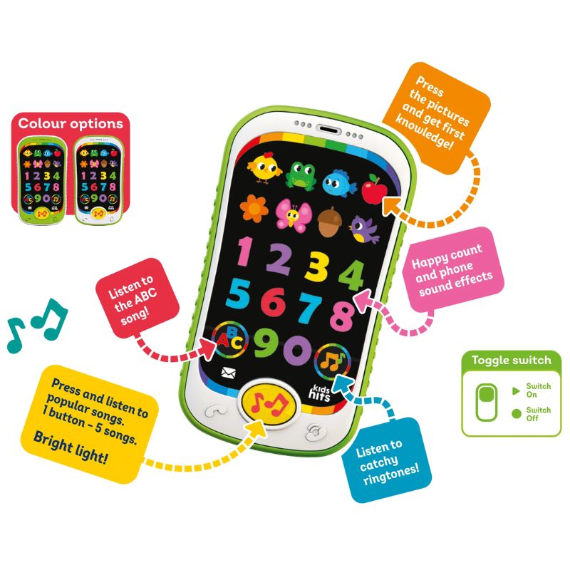 Kids Hits Smart Phone Εκπαιδευτικό Τηλέφωνο Για 2+ Ετών Counting Fun
