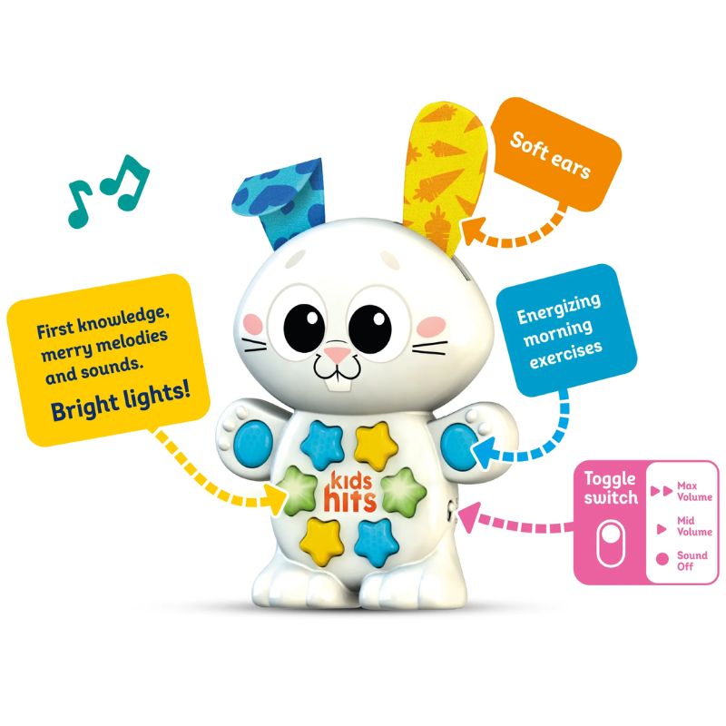 Kids Hits Babies Εκπαιδευτικό Μουσικό Ζωάκι Για 2+ Ετών Musical Rabbit