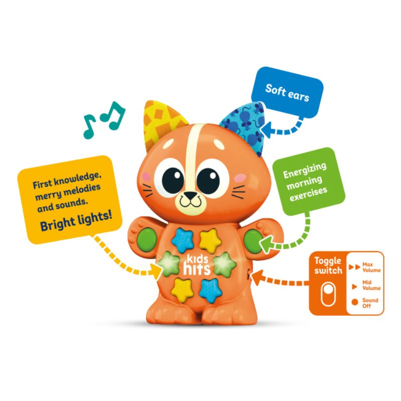 Kids Hits Babies Εκπαιδευτικό Μουσικό Ζωάκι Για 2+ Ετών Musical Kitten