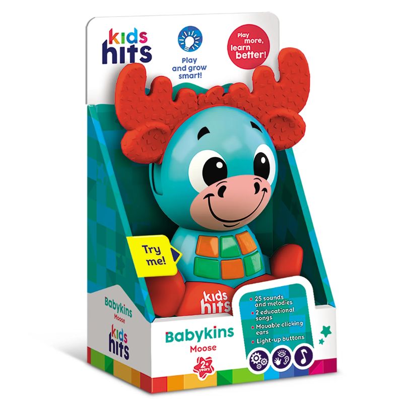 Kids Hits Εκπαιδευτικό Babykins Ζωάκι Τάρανδος για 2+ ετών