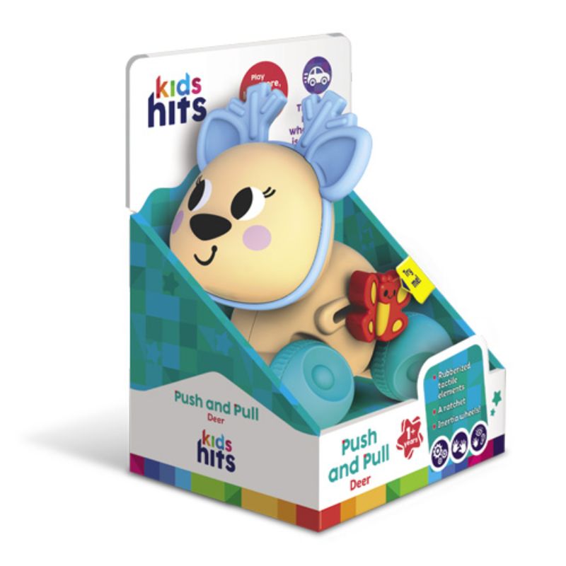 Kids Hits Push and Pull  Παιχνίδι Ώθησης και Έλξης Για 1+ Ετών Deer