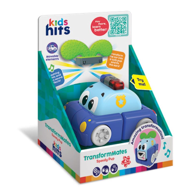 Kids Hits TransformMates Αστυνομικό Όχημα Για 3+ Ετών Speedy Pup