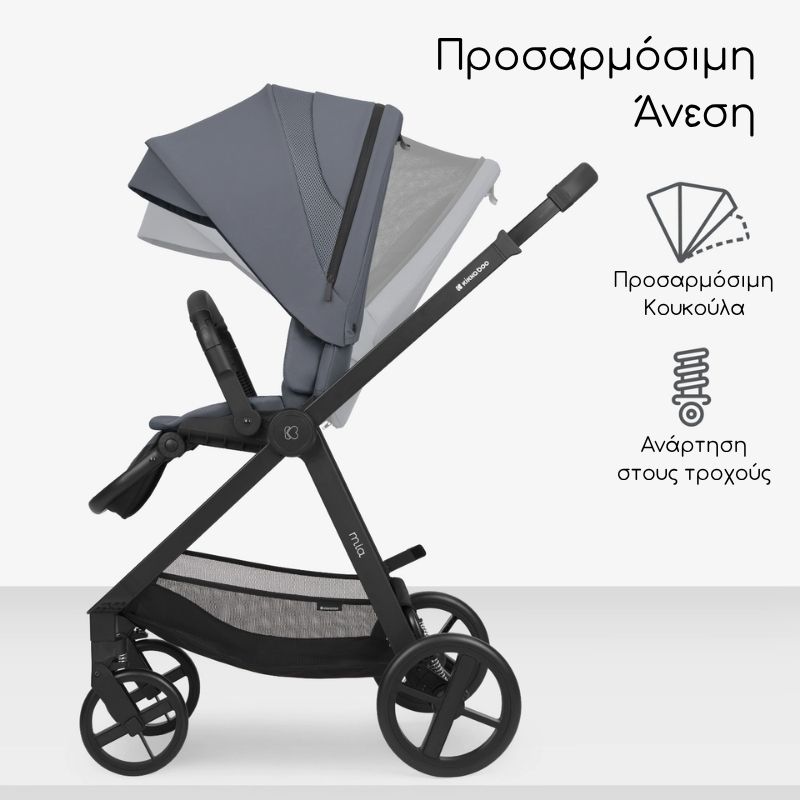 Kikkaboo Mia Σύστημα Μεταφοράς 3-Σε-1 Grey