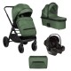 Kikkaboo Tiffany Σύστημα Μεταφοράς 2-Σε-1 Army Green Με Κάθισμα Αυτοκινήτου i-Prime i-Size 40-87cm Black