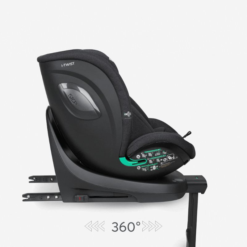 Kikkaboo i-Twist i-Size Κάθισμα Αυτοκινήτου 40-150cm Black