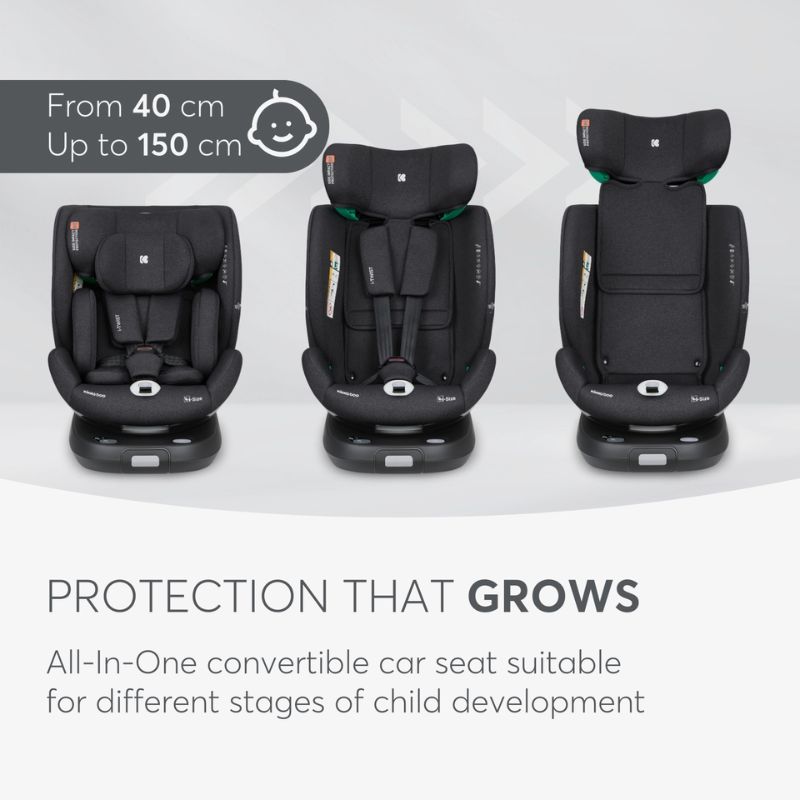 Kikkaboo i-Twist i-Size Κάθισμα Αυτοκινήτου 40-150cm Black