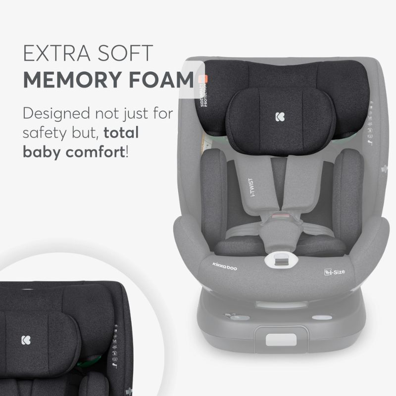 Kikkaboo i-Twist i-Size Κάθισμα Αυτοκινήτου 40-150cm Black