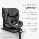 Kikkaboo i-Twist i-Size Κάθισμα Αυτοκινήτου 40-150cm Dark Grey