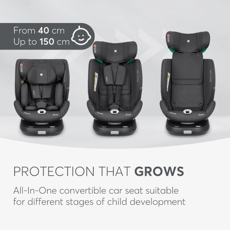 Kikkaboo i-Twist i-Size Κάθισμα Αυτοκινήτου 40-150cm Dark Grey