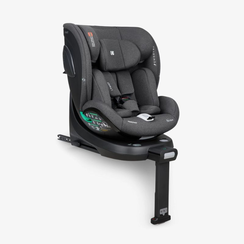 Kikkaboo i-Twist i-Size Κάθισμα Αυτοκινήτου 40-150cm Dark Grey