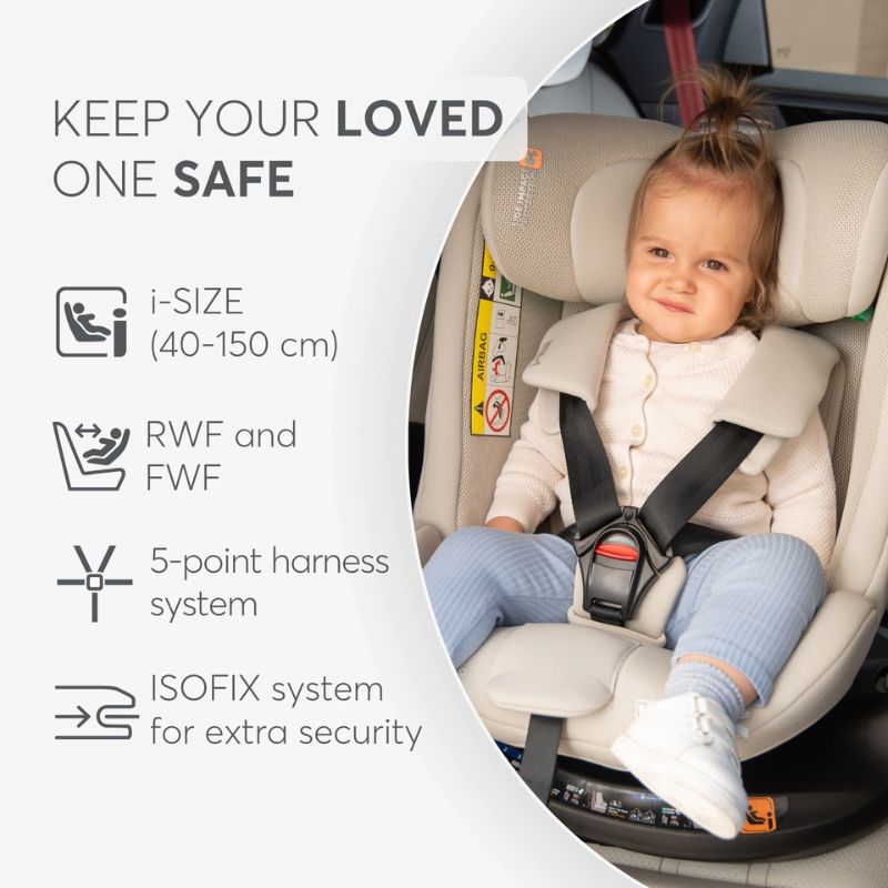 Kikkaboo i-Van i-Size Κάθισμα Αυτοκινήτου 40-150cm Black