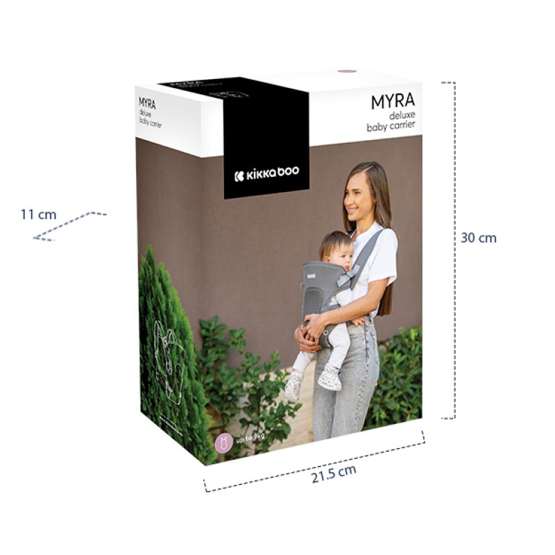 Kikkaboo Μάρσιπος Myra Mesh Μαύρο 2024