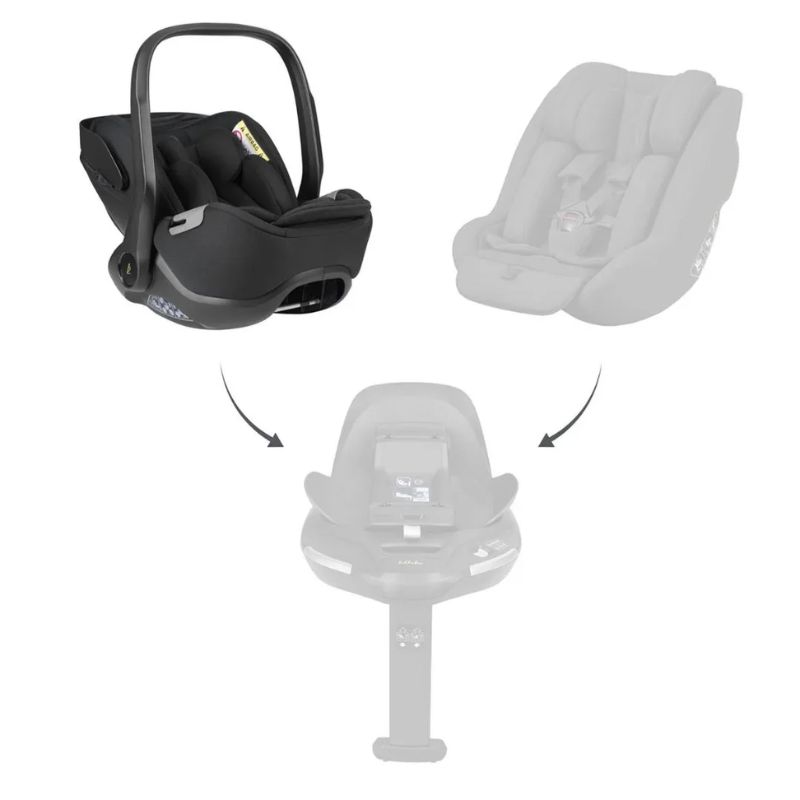 Kikkaboo i-Class i-Size Κάθισμα Φαγητού 40-87cm Noir