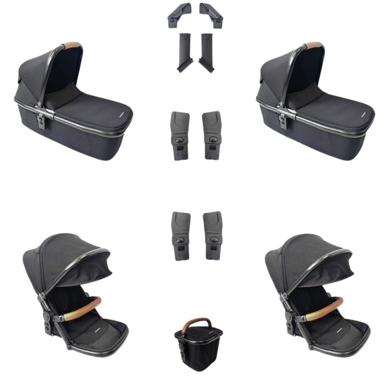 Kikkaboo Go 2 Σύστημα Μεταφοράς Για Δίδυμα Black