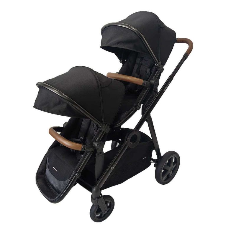 Kikkaboo Go 2 Σύστημα Μεταφοράς Για Δίδυμα Black