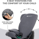 Kinderkraft Oneto 3 i-Size Κάθισμα Αυτοκινήτου 76-150cm Cool Grey