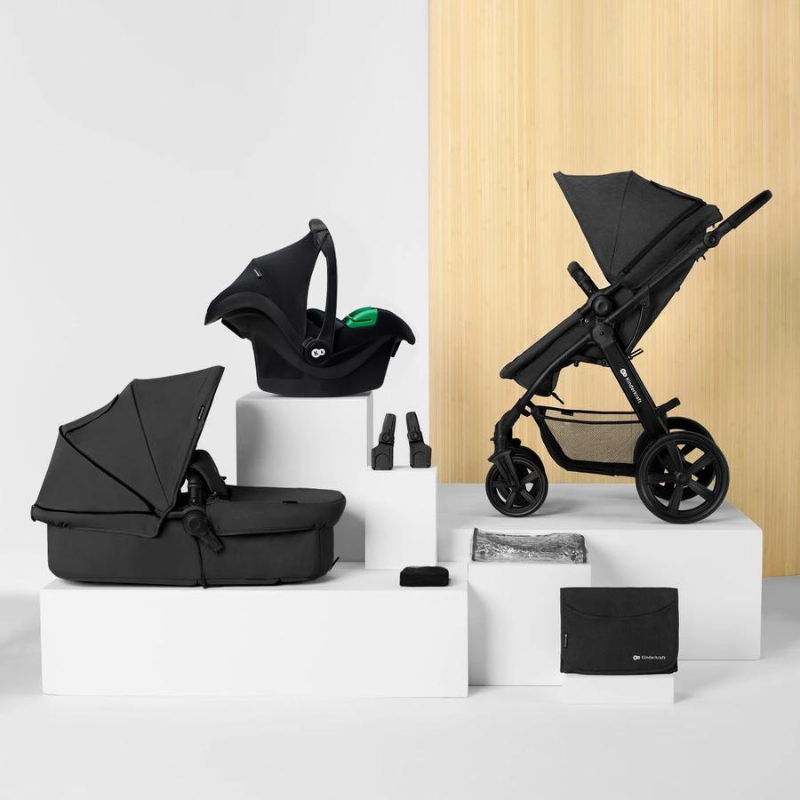 Kinderkraft Moov CT Mink Pro Βρεφικό Σύστημα Μεταφοράς  3-σε-1 Black