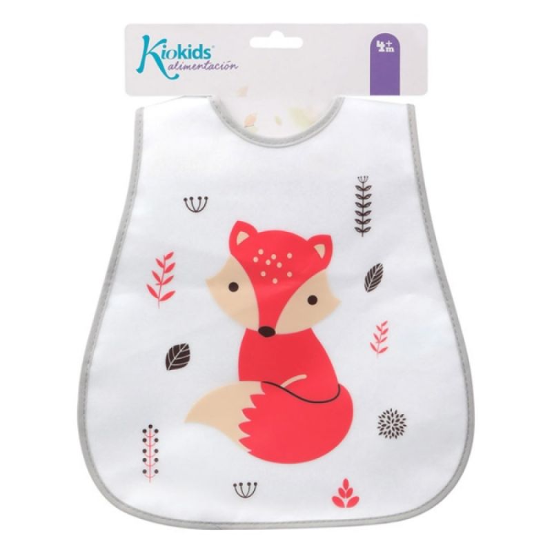 Kiokids PEVA Σαλιάρα Για 4+ Μηνών Fox
