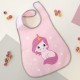Kiokids Αδιάβροχη Σαλιάρα Για 4+ Μηνών Unicorn Pink
