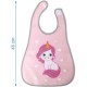 Kiokids Αδιάβροχη Σαλιάρα Για 4+ Μηνών Unicorn Pink