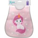Kiokids Αδιάβροχη Σαλιάρα Για 4+ Μηνών Unicorn Pink