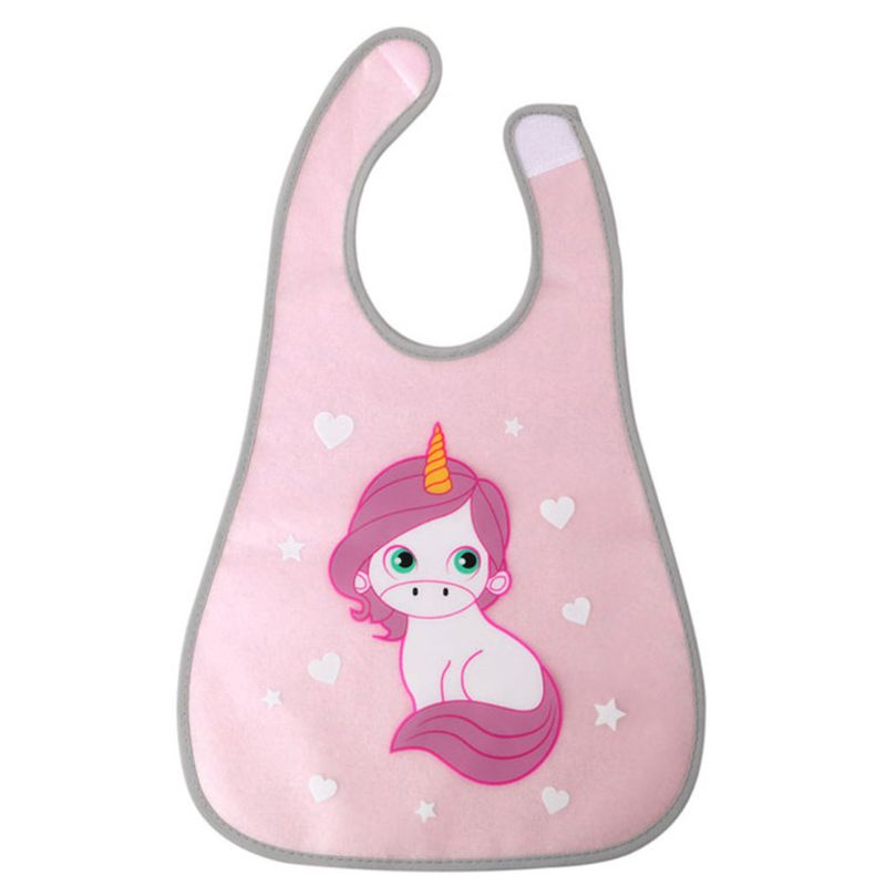 Kiokids Αδιάβροχη Σαλιάρα Για 4+ Μηνών Unicorn Pink
