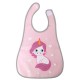 Kiokids Αδιάβροχη Σαλιάρα Για 4+ Μηνών Unicorn Pink